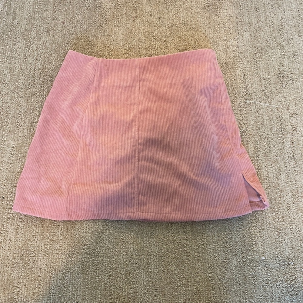 pink mini skirt